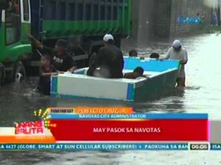 UB: Ilang lugar sa Navotas, humupa na ang baha