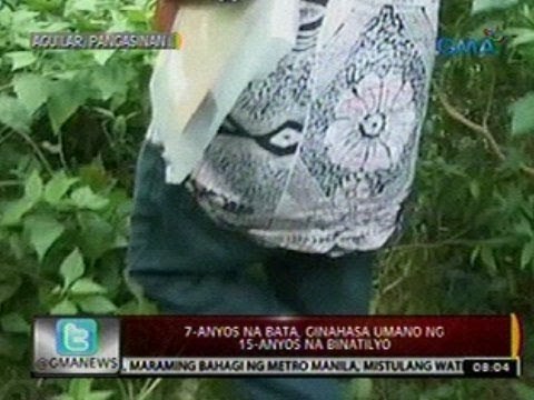 24 Oras: 7-anyos na bata, ginahasa umano ng 15-anyos na binatilyo
