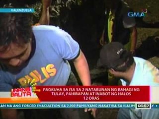 UB: Pagkuha sa isa sa 2 natabunan ng bahagi ng tulay, pahirapan at inabot ng halos 12 oras