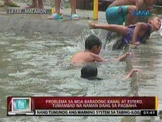 24 Oras: Problema sa mga baradong kanal at estero, tumambad na naman dahil sa pagbaha