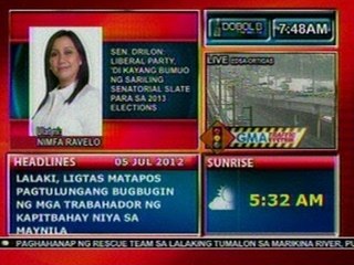 DB: Sen. Drilon: Liberal Party, 'di kayang bumuo ng sariling senatorial slate para sa 2013 elections