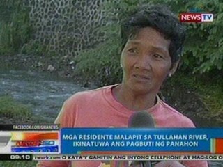 NTG: Mga residente malapit sa Tullahan river, ikinatuwa ang pagbuti ng panahon
