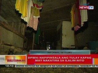 BT: DPWH: Napipinsala ang tulay kapag may nakatira sa ilalim nito