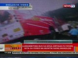 BT: Lumambiting bus sa Edsa-Ortigas flyover, kita sa video na muntik nang mahulog
