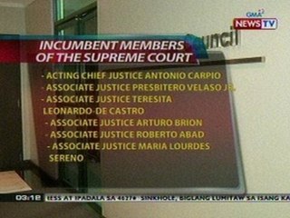 NTL: Listahan ng mga nominado sa pagka-CJ, posibleng sa Lunes na maisapubliko ng JBC