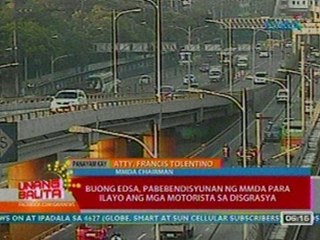 UB: Buong EDSA, pabebendisyunan ng MMDA para ilayo ang mga motorista sa disgrasya