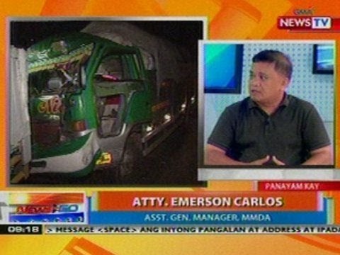 NTG: Panayam ng News to Go kay MMDA Asst. Gen. Manager Atty. Emerson Carlos