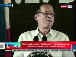 NTL: PNoy, dumalo sa launching ng project NOAH ng DOST