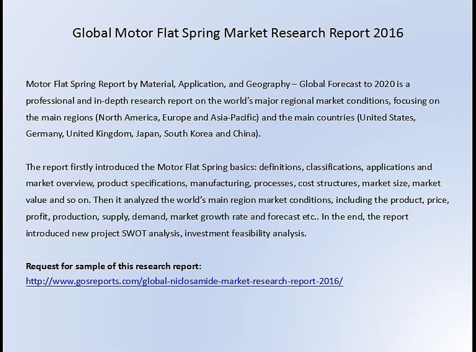 Motor Flat Spring