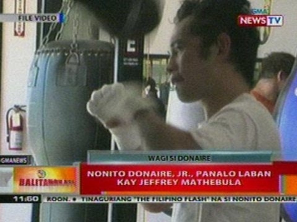 BT: Nonito Donaire Jr., panalo vs Jeffrey Mathebula