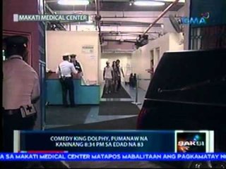 Saksi: Comedy King Dolphy, pumanaw na kaninang 8:34 PM sa edad na 83
