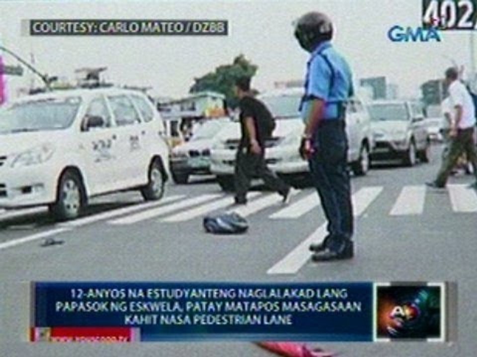 Saksi: 12-anyos na estudyanteng naglalakad lang papasok ng eskwela, patay