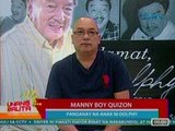 UB: Panayam kay Manny Boy Quizon, panganay na anak ni Dolphy