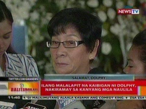 BT: Ilang malalapit na kaibigan ni Dolphy, nakiramay sa kanyang mga naulila