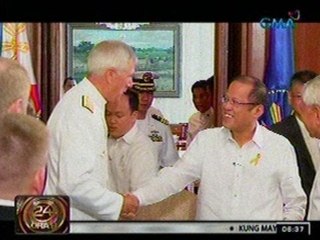24 Oras: Admiral Locklear, bumisita  sa Pilipinas; isyu sa West PHL Sea, posibleng talakayin