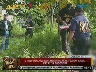 24 Oras: 2 hinihinalang miyembro ng akyat-bahay gang, patay sa shootout sa QC