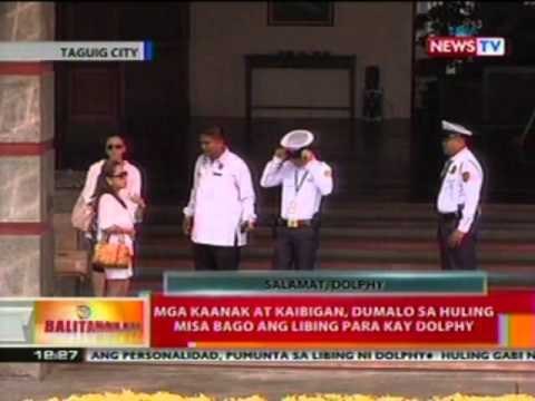 BT: Mga kaanak at kaibigan, dumalo sa huling misa bago ang libing para kay Dolphy