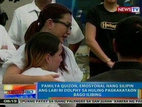 NTG: Pamilya Quizon, emosyonal nang silipin ang labi ni Dolphy sa huling pagkakataon bago ilibing