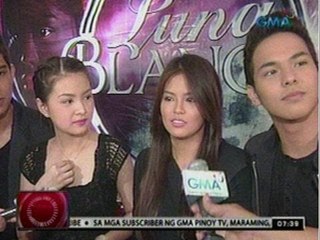 24 Oras: Barbie, Derrick, at Kristoffer, nami-miss daw si Bea Binene sa set ng Luna Blanca