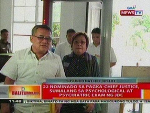 BT: 22 nominado sa pagka-CJ, sumalang sa psychological at psychiatric exam ng JBC