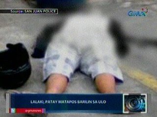 Saksi: Lalaki, patay matapos barilin sa ulo