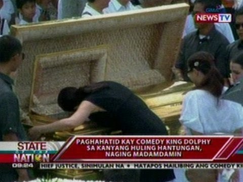 SONA: Paghahatid kay Comedy King Dolphy sa kanyang huling hantungan, naging madamdamin
