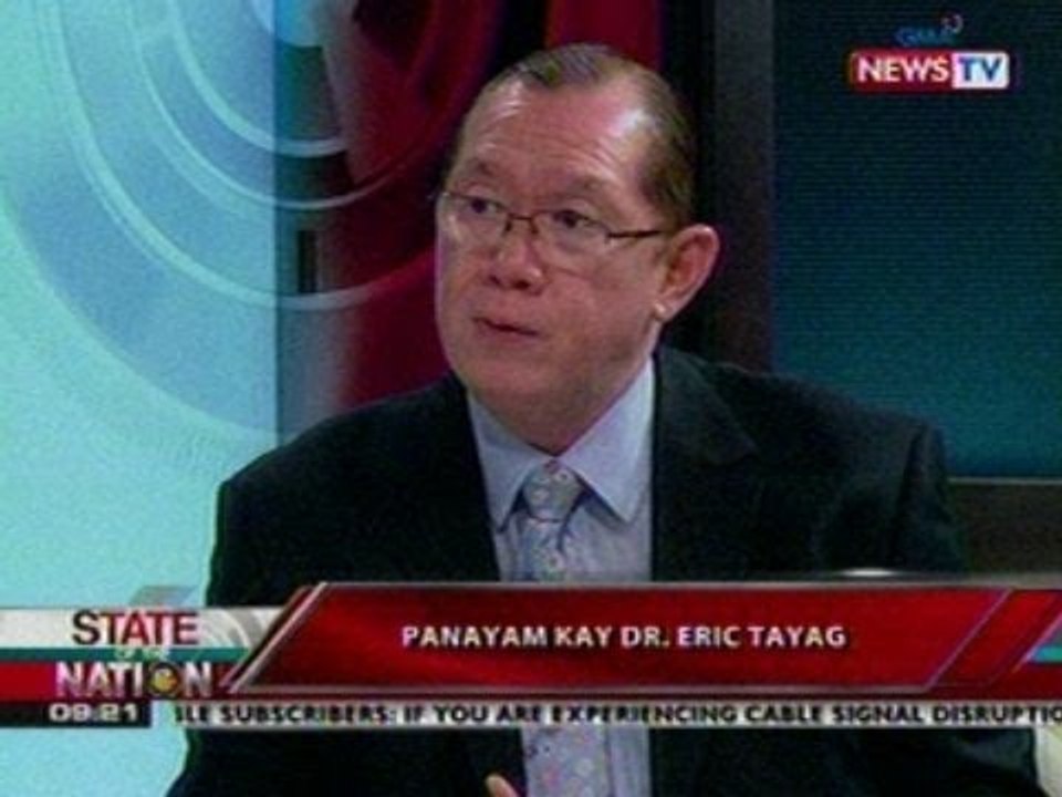 SONA: Panayam kay Dr. Eric Tayag