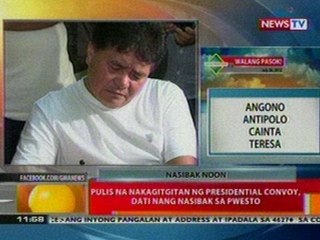BT: Pulis na nakagitgitan ng presidential convoy, dati nang nasibak sa pwesto