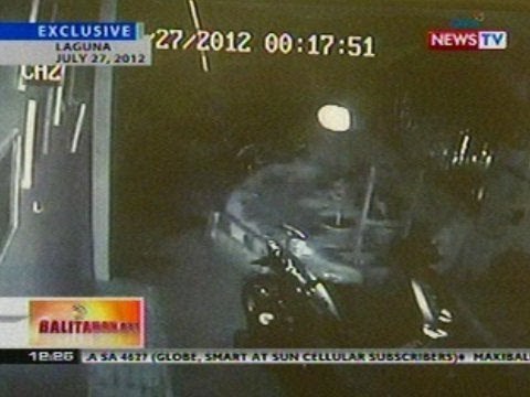 BT: Misteryosong bola ng apoy sa garahe ng isang bahay sa Laguna, nakunan ng CCTV