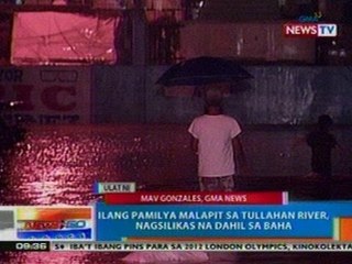 NTG: Ilang pamilya malapit sa Tullahan River, nagsilikas na dahil sa baha