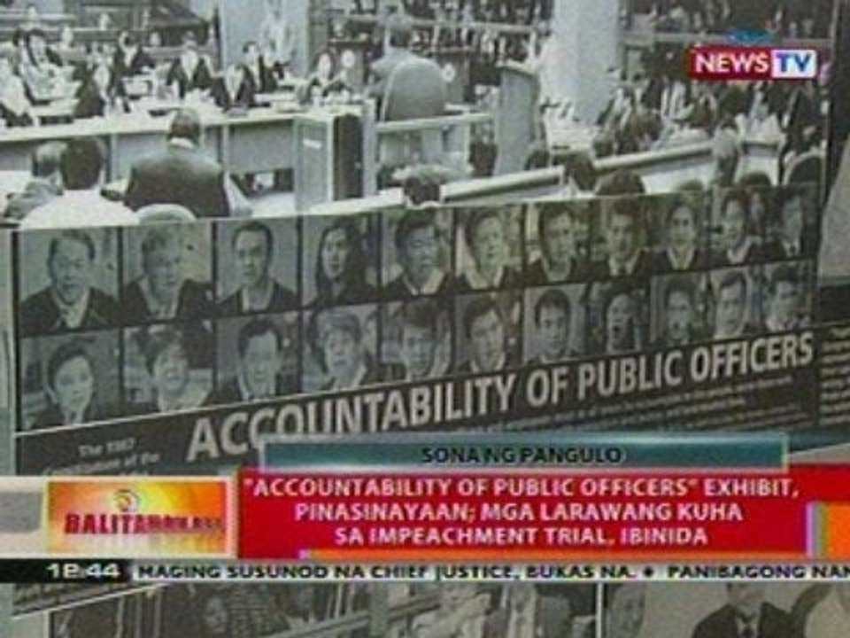BT: 'Accountability of Public Officers' exhibit, pinasinayaan