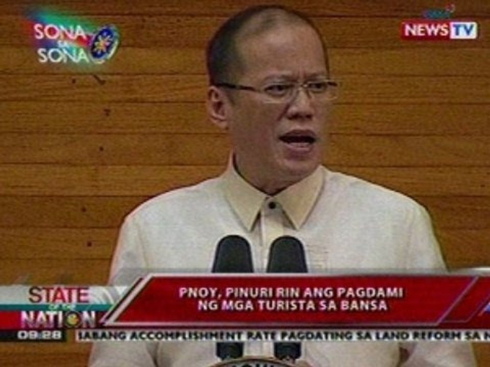SONA: PNoy, ibinida ang ilang mga   nagawa niya kaugnay ng ekonomiya