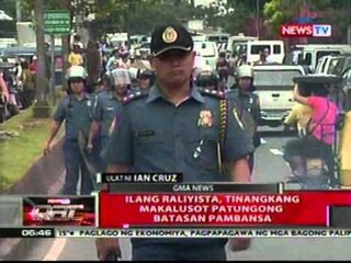 QRT: Ilang raliyista, tinangkang makalusot patungong Batasang Pambansa