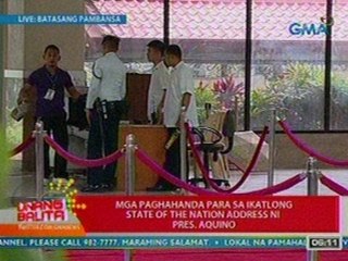 UB: Mga paghahanda para sa ika-3 SONA ni PNoy