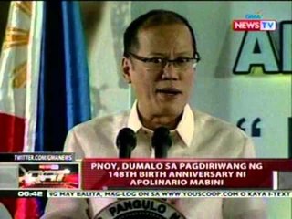 QRT:  PNoy, dumalo sa pagdiriwang ng 148th birth anniversary ni Apolinario Mabini