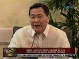 24 Oras: Assoc. Justice Carpio, inusisa sa mga patutsada sa kanya noon ni Corona
