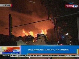 NTG: 2 bahay sa Villamor Air Base sa Pasay, nasunog