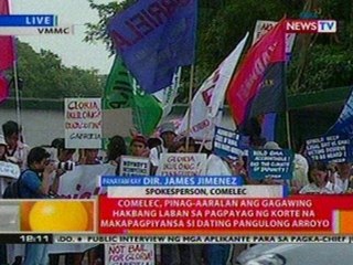 BT: Comelec, pinag-aaralan ang gagawing hakbang vs pagpiyansa ni Rep. Arroyo