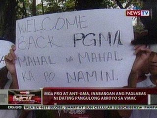 QRT: Mga pro at anti-GMA, inabangan ang paglabas ni Rep. Arroyo sa VMMC