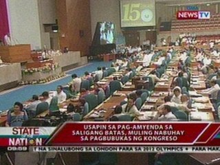 SONA: Usapin sa pag-amyenda sa Saligang Batas, muling nabuhay sa pagbubukas ng Kongreso