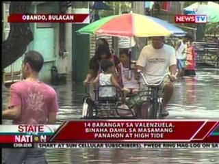 SONA: 14 barangay sa Valenzuela, binaha dahil sa masamang panahon at high tide