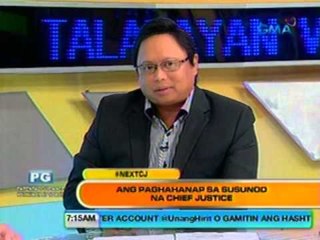 UB: Ang paghahanap na susunod na Chief Justice