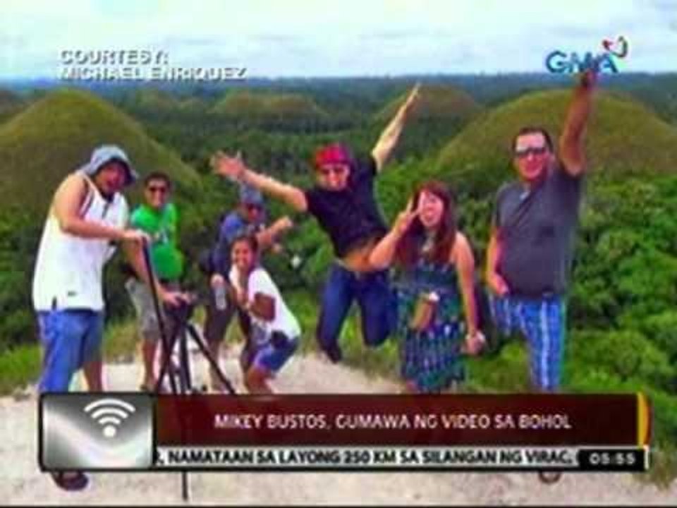 24oras: Mikey Bustos, gumawa ng video sa Bohol