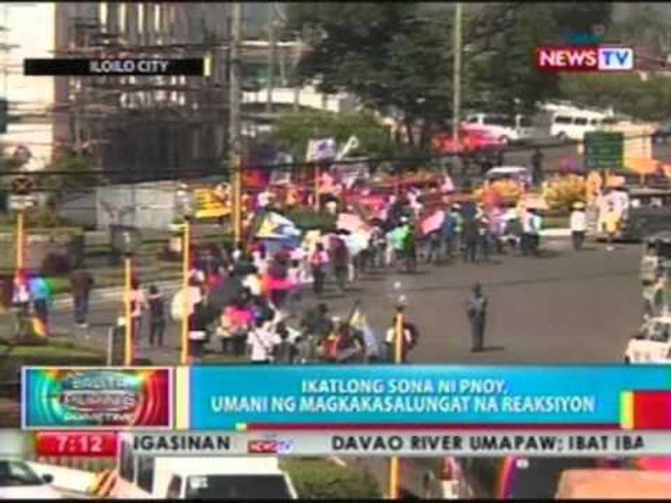 BP: Ikatlong SONA ni PNoy, umani ng magkakasalungat na reaksiyon