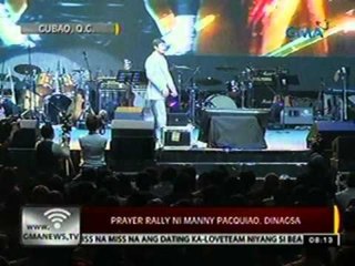 24 Oras: Prayer rally ni Manny Pacquiao, dinagsa