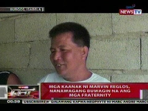 QRT: Mga kaanak ni Marvin Reglos, nanawagang buwagin na ang mga fraternity