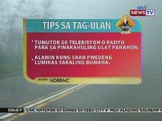 BP: Mga tips ngayong tag-ulan