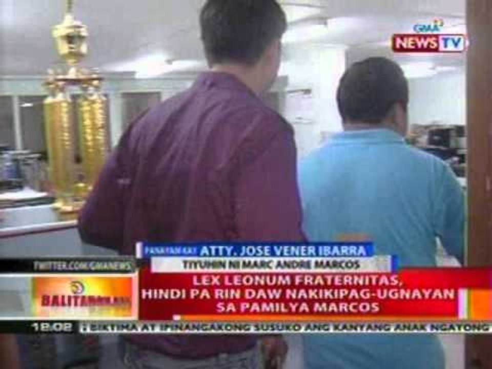BT: Pamilya ni Marc Marcos, patuloy na nananawagan ng hustisya