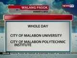 NTG: Klase sa public and private schools sa Malabon, buong araw nang suspendido