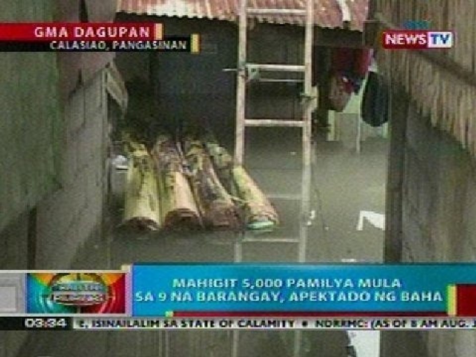 BP: Mahigit 5k pamilya mula sa 9 na barangay sa Pangasinan, apektado ng baha